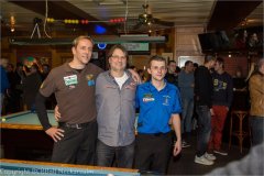 Christian Reimering mit Turnierveranstalter Peter Flicker und Sebastian Staab